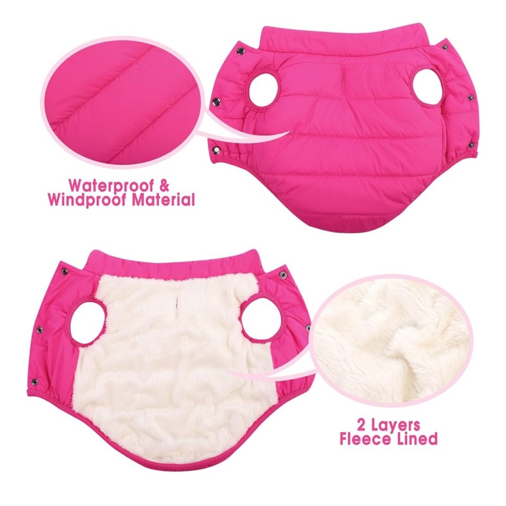 New waterproof jacket/vest for dogs. Pink size Large - Picture 3 of 9